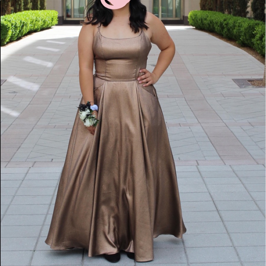 Gold / Rose Gold Prom Dress